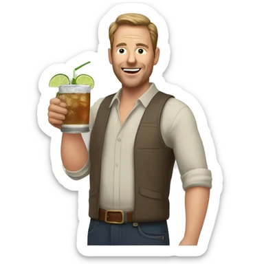 40 year old white guy drinking a Moscow mule sticker
