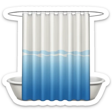 shower curtain sticker