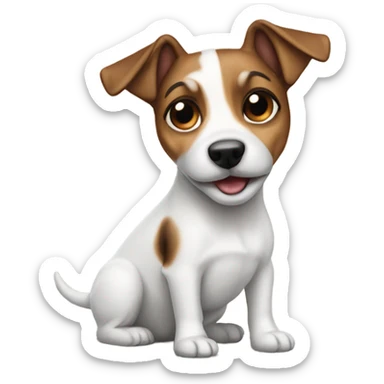 dog jack russel terrier  sticker