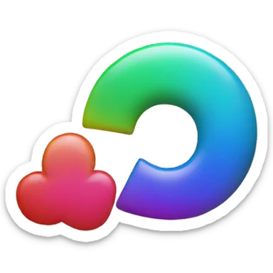 the letters 'WAD' in front of a rainbow sticker