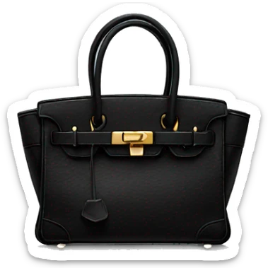 Black birkin sticker