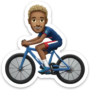 Neymar en vélo  sticker