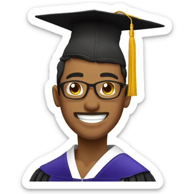 graduado ipn riendo sticker