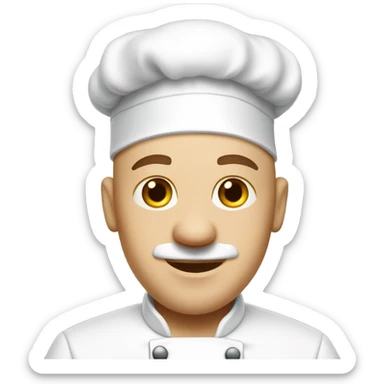 Bald chef sticker