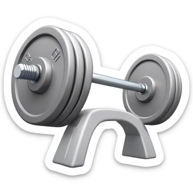 barbell thats light grey  sticker