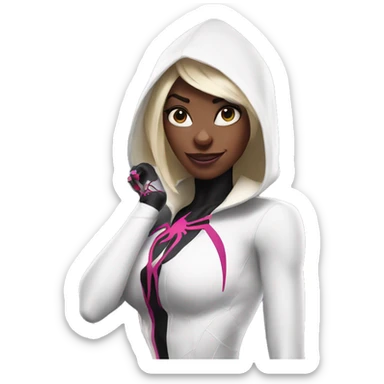 Spider-Gwen pose sticker