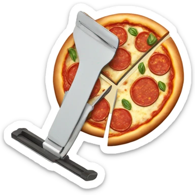 pizza slicer sticker