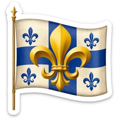 Le vraie drapeau de la vendée a sticker