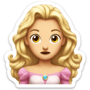 princess angry sticker