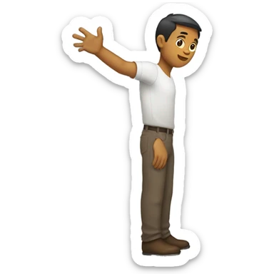 a person with one arm sticker