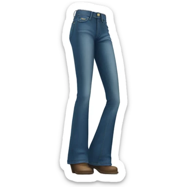 flared jeans sticker