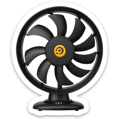 Gaming pc cabinet tab fan sticker