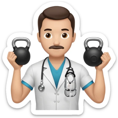 Dr with kettlebell sticker