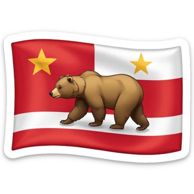 California flag sticker