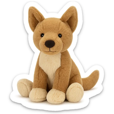 jellycat stuffed plush australian dingo sticker