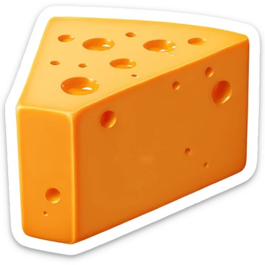 1 sheet of cheddar cheese sticker