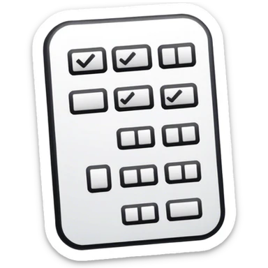 a form with lots of check boxes sticker