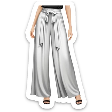 wide palazzo pants, flowing fabric, dramatic wide leg trousers, elegant women's pants, only the garment, no model sticker