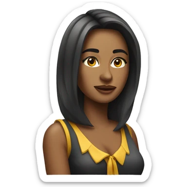 a customer service representative in her 20s who hates her life and wished she was a gold digger on a yacht  sticker