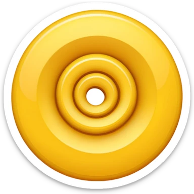 Yellow spiral sticker