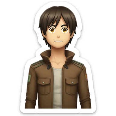 Eren Jaeger saison four sticker
