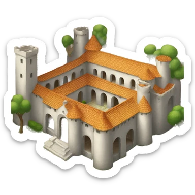 farytale Castele courtyard sticker