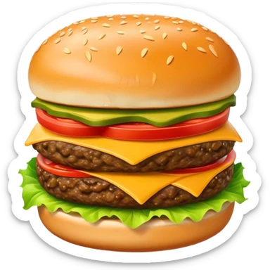Cheeseburger from in and out  sticker