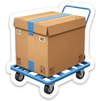 Box Carrier + dolly sticker