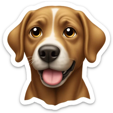 Dog and poop ￼ sticker