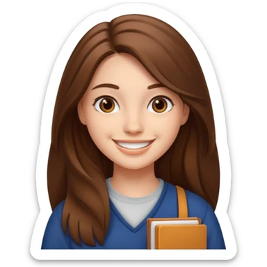 college girl sticker