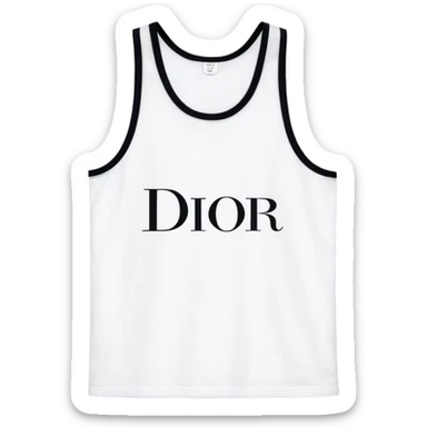 tank top with Dior on it sticker