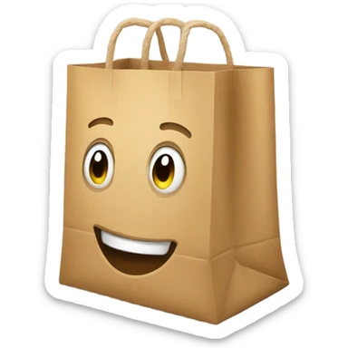 Grocery bag sticker