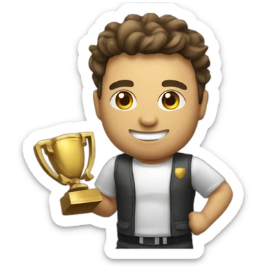 Imagine an emoji representing a gamer trophy to celebrate victories! sticker
