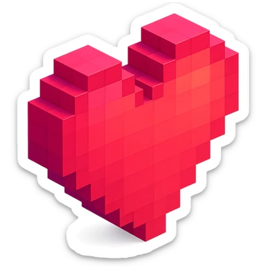 Heart sticker
