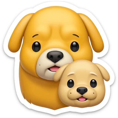 jake the dog and Finn the human from adventure time show  sticker