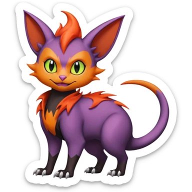 Noivern-Noibat-Torracat-fusion sticker