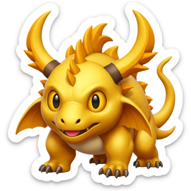 Epic complex detailed aesthetic-scenic-Fakémon-creature sticker