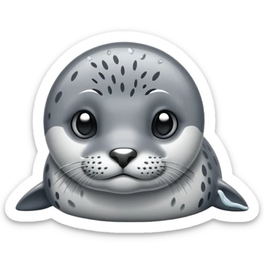 Harbor seal sticker