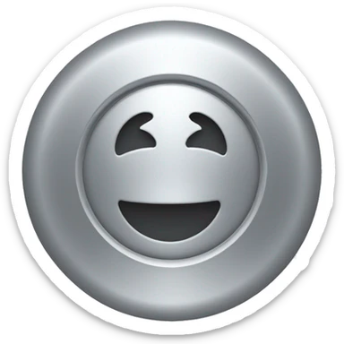 silver circle sticker