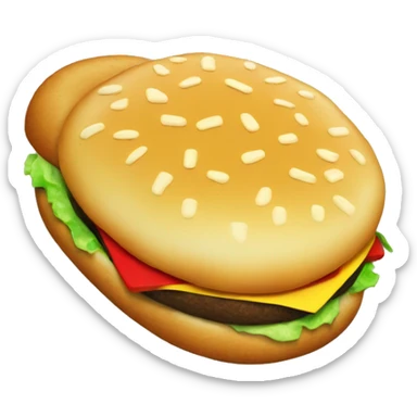 Cheeseburger slippers  sticker