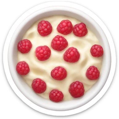 Porridge with raspberries sticker