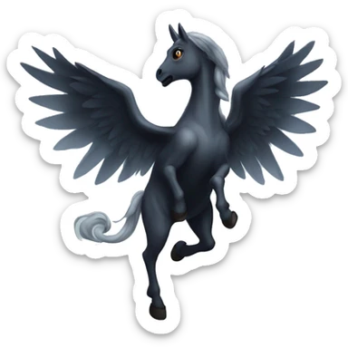dark ghost pegasus sticker