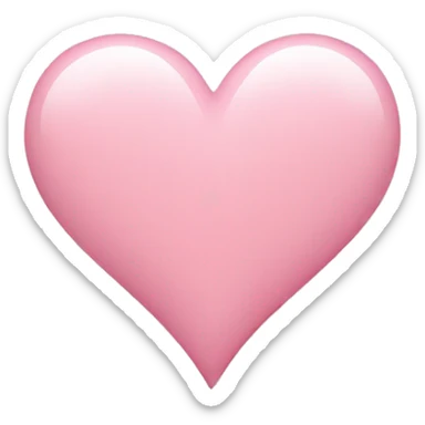 Light pink heart sticker