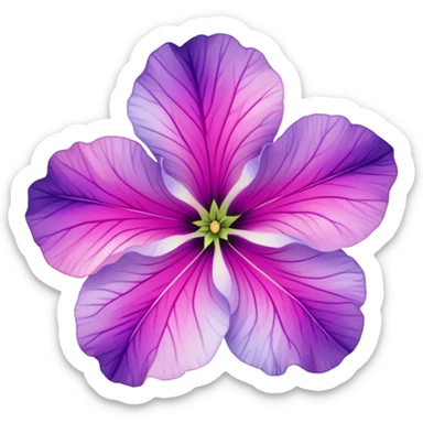 Pastel Nebulae Petunia sticker