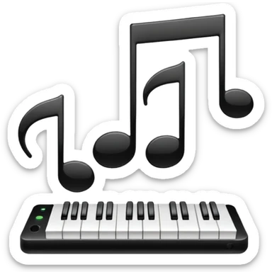 note of silence music sticker