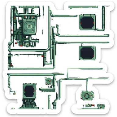 Retro circuit board  sticker
