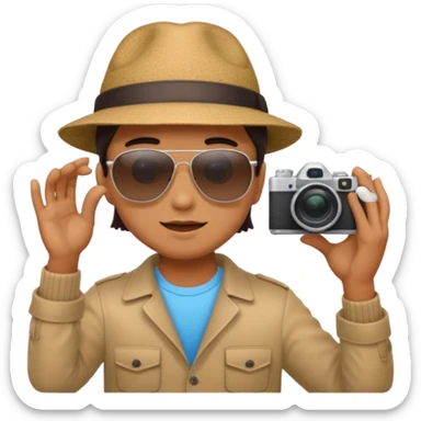 photographer from behind taking a photo sticker