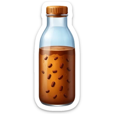 Cacao drink bottle sticker