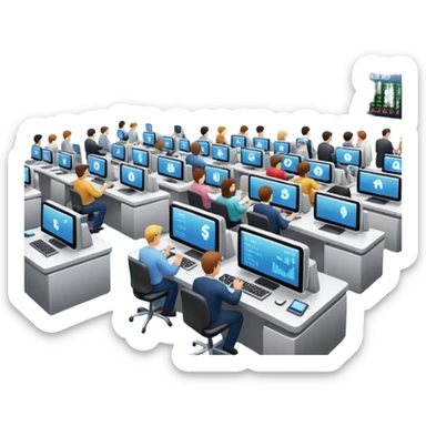 financial market sticker