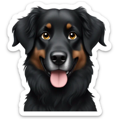 All black Australian Shepard, no white markings anywhere  sticker